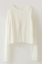 【ハー/HER.】の【5/8 12:00販売開始】ドライクルーネックカーディガン ホワイト|ID: prp329100004520360 ipo3291000000031961061