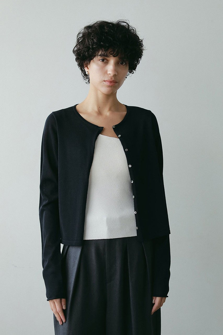 【ハー/HER.】のドライクルーネックカーディガン 人気、トレンドファッション・服の通販 founy(ファニー) 　ファッション　Fashion　レディースファッション　Fashion for Women　トップス・カットソー　Cut & Sew Tops　ニット　Knit Tops & Sweaters　カーディガン・羽織り　Layered Style Cardigans　カジュアルプルオーバー・ニットトップス　Pullovers & Knit Tops / Casual Pullovers　おすすめ　Recommended / Our Picks　カーディガン　Cardigan, Knitwear　コンパクト　Compact, Small Size　サマー　Summer, Summer Style　バランス　Balance, Style Balance　夏　Summer　羽織　Haori, Light Jacket　other-6|ID: prp329100004520360 ipo3291000000032732168
