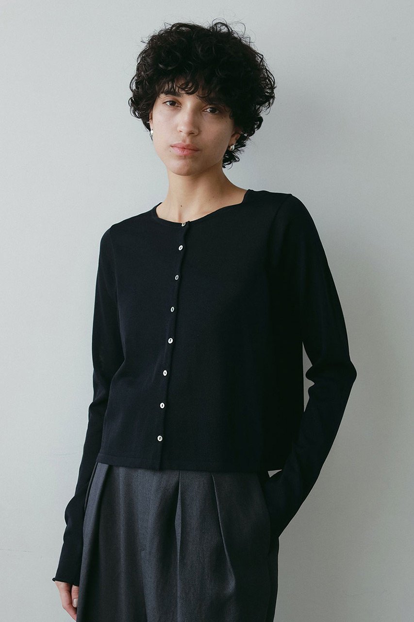 【ハー/HER.】のドライクルーネックカーディガン 人気、トレンドファッション・服の通販 founy(ファニー) 　ファッション　Fashion　レディースファッション　Fashion for Women　トップス・カットソー　Cut & Sew Tops　ニット　Knit Tops & Sweaters　カーディガン・羽織り　Layered Style Cardigans　カジュアルプルオーバー・ニットトップス　Pullovers & Knit Tops / Casual Pullovers　おすすめ　Recommended / Our Picks　カーディガン　Cardigan, Knitwear　コンパクト　Compact, Small Size　サマー　Summer, Summer Style　バランス　Balance, Style Balance　夏　Summer　羽織　Haori, Light Jacket　other-7|ID: prp329100004520360 ipo3291000000032732169
