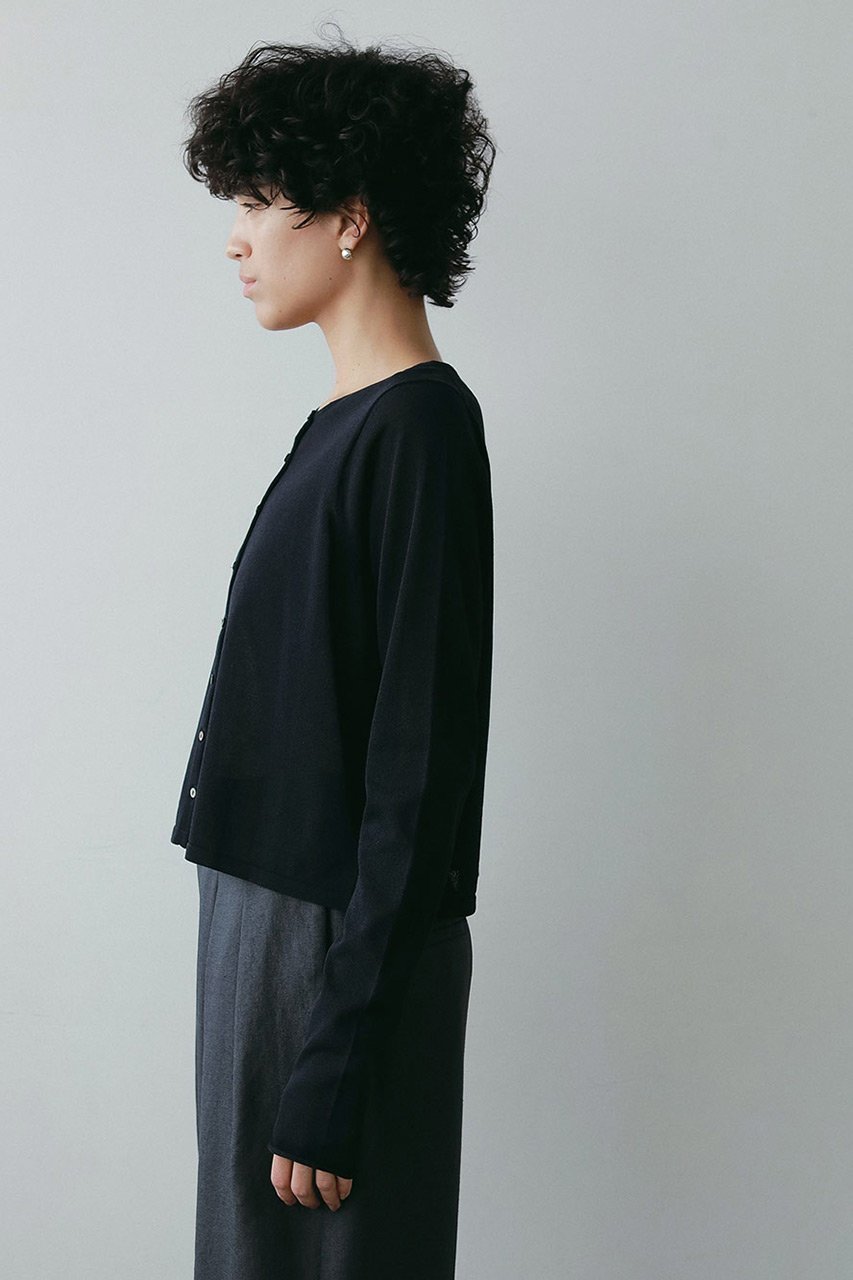 【ハー/HER.】のドライクルーネックカーディガン 人気、トレンドファッション・服の通販 founy(ファニー) 　ファッション　Fashion　レディースファッション　Fashion for Women　トップス・カットソー　Cut & Sew Tops　ニット　Knit Tops & Sweaters　カーディガン・羽織り　Layered Style Cardigans　カジュアルプルオーバー・ニットトップス　Pullovers & Knit Tops / Casual Pullovers　おすすめ　Recommended / Our Picks　カーディガン　Cardigan, Knitwear　コンパクト　Compact, Small Size　サマー　Summer, Summer Style　バランス　Balance, Style Balance　夏　Summer　羽織　Haori, Light Jacket　other-8|ID: prp329100004520360 ipo3291000000032732170
