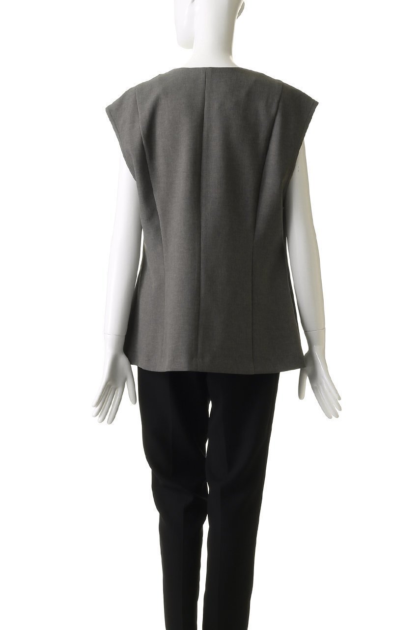 【ミディウミソリッド/MIDIUMISOLID】のno collar vest.M ベスト 人気、トレンドファッション・服の通販 founy(ファニー) 　ファッション　Fashion　レディースファッション　WOMEN　アウター　Coat Outerwear　ジャケット　Jackets　おすすめ　Recommend　ジャケット　Jacket　スリーブ　Sleeve　フレア　Flare　フレンチ　French　ベスト　Vest　エレガント 上品　Elegant　NEW・新作・新着・新入荷　New Arrivals　other-4|ID: prp329100004520364 ipo3291000000031961099