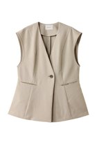 【ミディウミソリッド/MIDIUMISOLID】のno collar vest.M ベスト beige|ID: prp329100004520364 ipo3291000000032013333