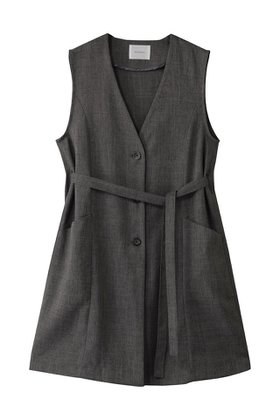 【ミディウミソリッド/MIDIUMISOLID】 A-line no collar long gilet.S ジレ人気、トレンドファッション・服の通販 founy(ファニー) ファッション Fashion レディースファッション WOMEN アウター Coat Outerwear ジャケット Jackets ジャケット Jacket ベスト Vest エレガント 上品 Elegant NEW・新作・新着・新入荷 New Arrivals |ID:prp329100004520365
