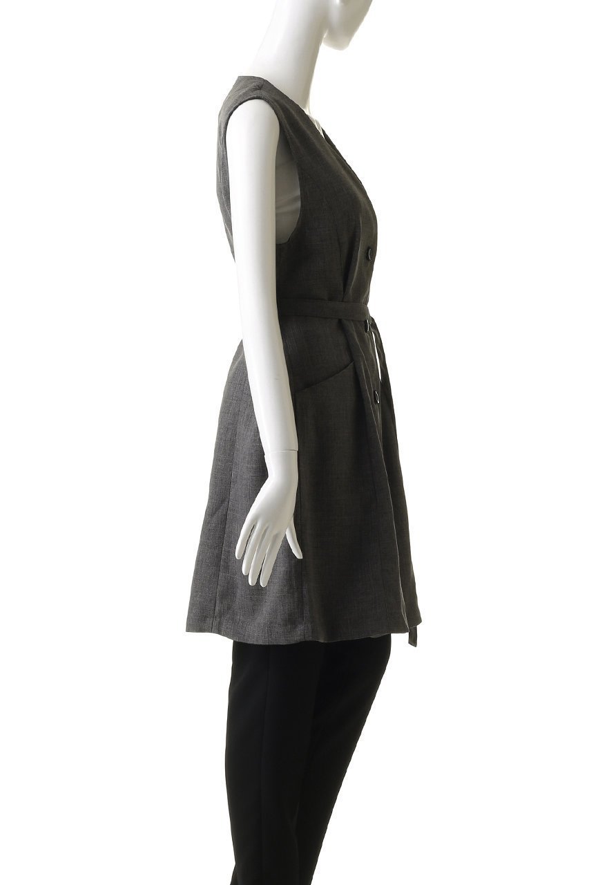 【ミディウミソリッド/MIDIUMISOLID】のA-line no collar long gilet.S ジレ 人気、トレンドファッション・服の通販 founy(ファニー) 　ファッション　Fashion　レディースファッション　WOMEN　アウター　Coat Outerwear　ジャケット　Jackets　ジャケット　Jacket　ベスト　Vest　エレガント 上品　Elegant　NEW・新作・新着・新入荷　New Arrivals　other-3|ID: prp329100004520365 ipo3291000000031961107