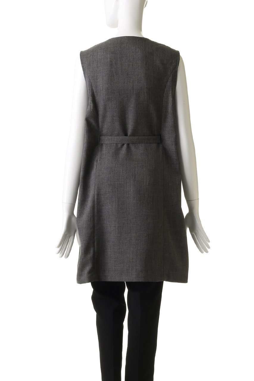 【ミディウミソリッド/MIDIUMISOLID】のA-line no collar long gilet.S ジレ 人気、トレンドファッション・服の通販 founy(ファニー) 　ファッション　Fashion　レディースファッション　WOMEN　アウター　Coat Outerwear　ジャケット　Jackets　ジャケット　Jacket　ベスト　Vest　エレガント 上品　Elegant　NEW・新作・新着・新入荷　New Arrivals　other-4|ID: prp329100004520365 ipo3291000000031961108