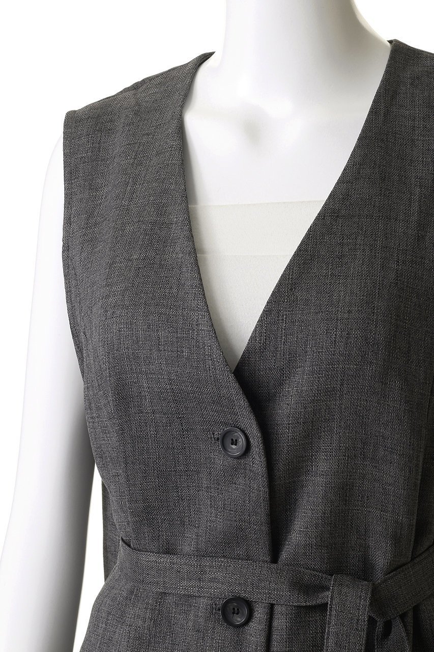 【ミディウミソリッド/MIDIUMISOLID】のA-line no collar long gilet.S ジレ 人気、トレンドファッション・服の通販 founy(ファニー) 　ファッション　Fashion　レディースファッション　WOMEN　アウター　Coat Outerwear　ジャケット　Jackets　ジャケット　Jacket　ベスト　Vest　エレガント 上品　Elegant　NEW・新作・新着・新入荷　New Arrivals　other-5|ID: prp329100004520365 ipo3291000000031961109