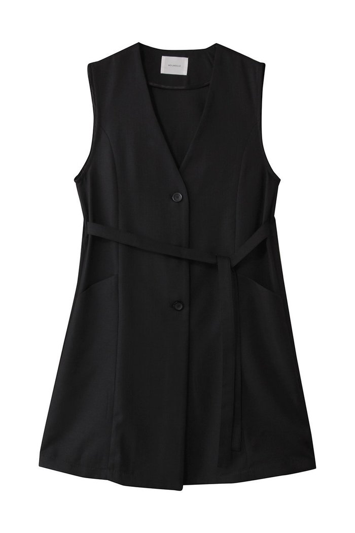 【ミディウミソリッド/MIDIUMISOLID】のA-line no collar long gilet.S ジレ インテリア・キッズ・メンズ・レディースファッション・服の通販 founy(ファニー) https://founy.com/ ファッション Fashion レディースファッション Ladies' Fashion Online アウター Coat Outerwear ジャケット Jackets ジャケット Jacket ベスト Vest エレガント 上品 Elegant |ID: prp329100004520365 ipo3291000000032648854