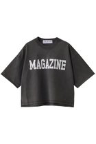 【サードマガジン/THIRD MAGAZINE】のピグメントMAGAZINEロゴTシャツ チャコールグレー|ID: prp329100004520371 ipo3291000000031961150