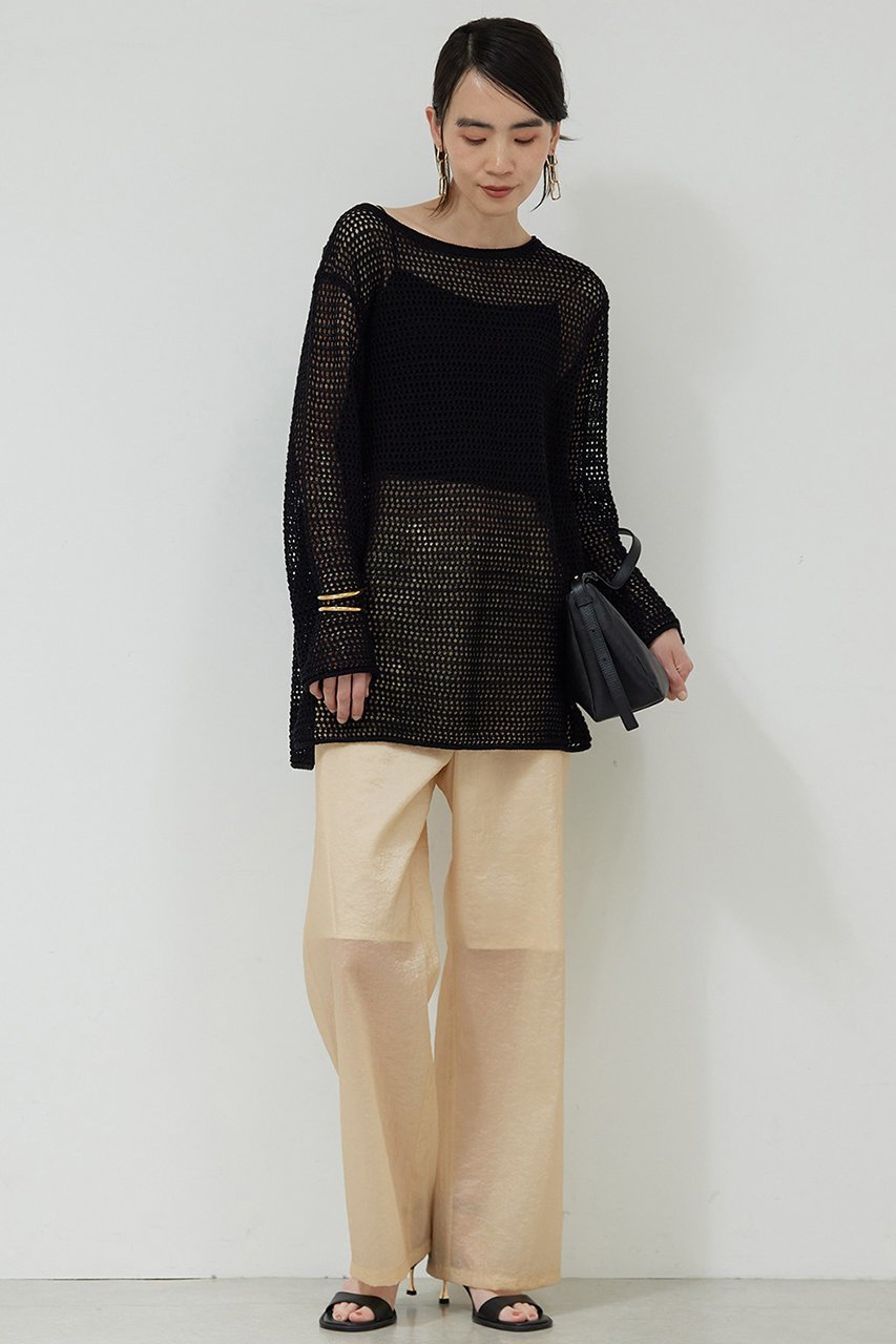【ガリャルダガランテ/GALLARDAGALANTE】のメッシュロングニット 人気、トレンドファッション・服の通販 founy(ファニー) 　ファッション　Fashion　レディースファッション　WOMEN　トップス・カットソー　Tops/Tshirt　ニット　Knit Tops　プルオーバー　Pullover　インナー　Inner　メッシュ　Mesh　ロング　Long　NEW・新作・新着・新入荷　New Arrivals　other-2|ID: prp329100004520374 ipo3291000000031961300