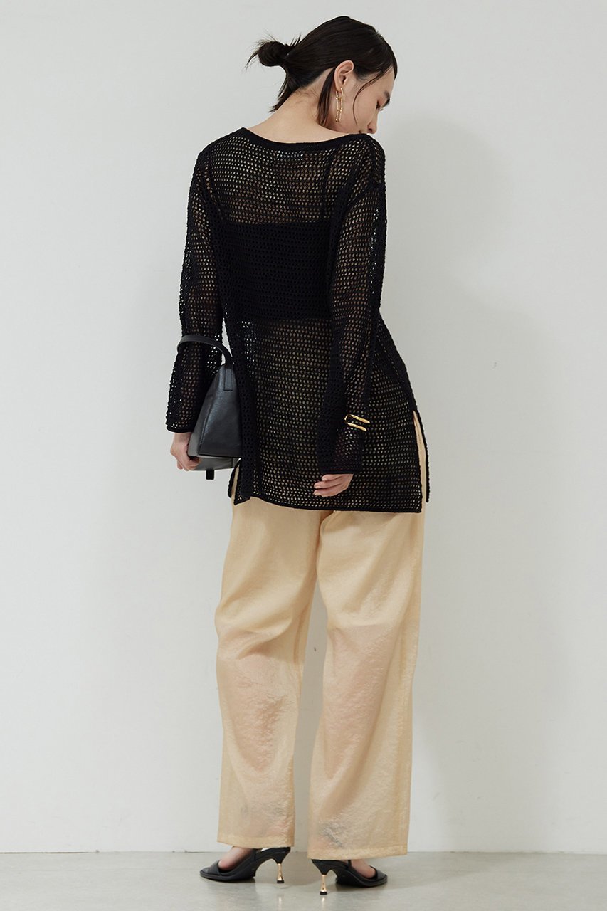 【ガリャルダガランテ/GALLARDAGALANTE】のメッシュロングニット 人気、トレンドファッション・服の通販 founy(ファニー) 　ファッション　Fashion　レディースファッション　WOMEN　トップス・カットソー　Tops/Tshirt　ニット　Knit Tops　プルオーバー　Pullover　インナー　Inner　メッシュ　Mesh　ロング　Long　NEW・新作・新着・新入荷　New Arrivals　other-5|ID: prp329100004520374 ipo3291000000031961303