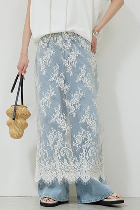 【ガリャルダガランテ/GALLARDAGALANTE】 シアーレーススカート人気、トレンドファッション・服の通販 founy(ファニー) ファッション Fashion レディースファッション WOMEN スカート Skirt ロングスカート Long Skirt シアー Sheer スラックス Slacks スリット Slit デニム Denim トレンド Trend レース Race ロング Long NEW・新作・新着・新入荷 New Arrivals |ID:prp329100004520375