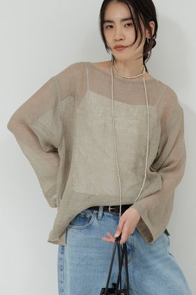 【ガリャルダガランテ/GALLARDAGALANTE】 リネンメッシュプルオーバー人気、トレンドファッション・服の通販 founy(ファニー) ファッション Fashion レディースファッション WOMEN トップス・カットソー Tops/Tshirt ニット Knit Tops プルオーバー Pullover インナー Inner エレガント 上品 Elegant NEW・新作・新着・新入荷 New Arrivals |ID:prp329100004520376
