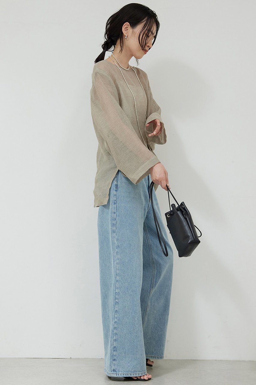 【ガリャルダガランテ/GALLARDAGALANTE】のリネンメッシュプルオーバー 人気、トレンドファッション・服の通販 founy(ファニー) 　ファッション　Fashion　レディースファッション　WOMEN　トップス・カットソー　Tops/Tshirt　ニット　Knit Tops　プルオーバー　Pullover　インナー　Inner　エレガント 上品　Elegant　NEW・新作・新着・新入荷　New Arrivals　other-3|ID: prp329100004520376 ipo3291000000031961329
