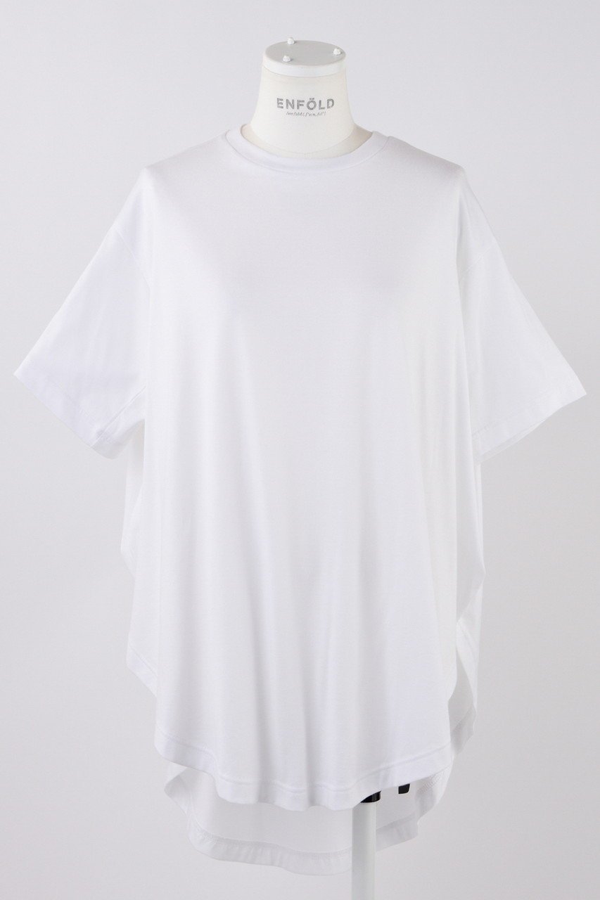 【エンフォルド/ENFOLD】の【5/14 12:00販売開始】CIRCLE T-SHIRT/シャツ インテリア・キッズ・メンズ・レディースファッション・服の通販 founy(ファニー) 　ファッション　Fashion　レディースファッション　WOMEN　トップス・カットソー　Tops/Tshirt　シャツ/ブラウス　Shirts/Blouses　ロング / Tシャツ　T-Shirts　カットソー　Cut and Sewn　ショート　Short　スリーブ　Sleeve　ドレープ　Drape　モチーフ　Motif　ルーズ　Loose　NEW・新作・新着・新入荷　New Arrivals　ホワイト|ID: prp329100004521038 ipo3291000000031973894