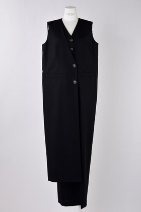 【エンフォルド/ENFOLD】のVEST LAYERED ALL-IN-ONE/オールインワン 人気、トレンドファッション・服の通販 founy(ファニー) ファッション Fashion レディースファッション WOMEN アウター Coat Outerwear おすすめ Recommend ベスト Vest マニッシュ Mannish ロング Long 再入荷 Restock/Back In Stock/Re Arrival |ID:prp329100004521042
