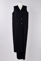 【エンフォルド/ENFOLD】のVEST LAYERED ALL-IN-ONE/オールインワン 人気、トレンドファッション・服の通販 founy(ファニー) ファッション Fashion レディースファッション Fashion for Women アウター Coat / Outerwear Collection パンツ Pants & Trousers おすすめ Recommended / Our Picks ベスト Vest, Waistcoat マニッシュ Mannish, Boyish ロング Long, Long-Length thumbnail ブラック|ID: prp329100004521042 ipo3291000000032810714