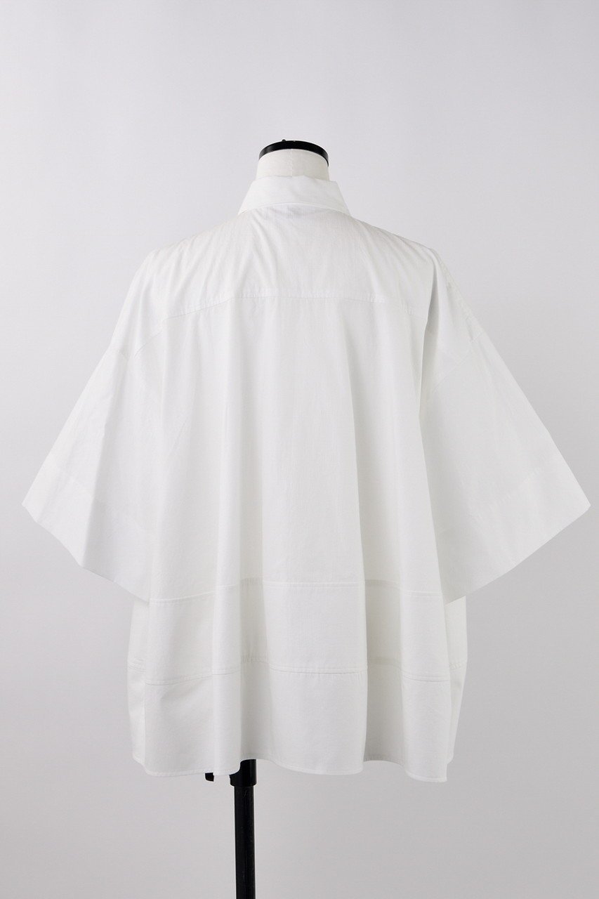 【ナゴンスタンス/nagonstans】のCO Ripstop ボリュームドレープSH/シャツ 人気、トレンドファッション・服の通販 founy(ファニー) 　ファッション　Fashion　レディースファッション　Fashion for Women　トップス・カットソー　Cut & Sew Tops　シャツ・ブラウス・オフィスカジュアル　Elegant Blouses & Button-Ups　エレガント 上品　Elegant　ショート　Short, Short Length　スリーブ　Sleeve, Long Sleeve / Short Sleeve　パターン　Pattern, Design Print　フレア　Flare, Flared　リップ　Lip, Lip Motif　other-3|ID: prp329100004521064 ipo3291000000036046120