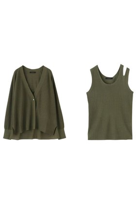 【レリル/lelill】 【5/9 0:00販売開始】ビスリネンリブカーデ+ノースリーブ人気、トレンドファッション・服の通販 founy(ファニー) ファッション Fashion レディースファッション WOMEN トップス・カットソー Tops/Tshirt ニット Knit Tops キャミソール / ノースリーブ No Sleeves プルオーバー Pullover エアリー Airy カーディガン Cardigan 軽量 Lightweight サマー Summer スペシャル Special タンク Tank ノースリーブ No Sleeve リネン Linen NEW・新作・新着・新入荷 New Arrivals |ID:prp329100004521072