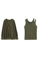 【レリル/lelill】の【5/9 0:00販売開始】ビスリネンリブカーデ+ノースリーブ 人気、トレンドファッション・服の通販 founy(ファニー) ファッション Fashion レディースファッション WOMEN トップス・カットソー Tops/Tshirt ニット Knit Tops キャミソール / ノースリーブ No Sleeves プルオーバー Pullover エアリー Airy カーディガン Cardigan 軽量 Lightweight サマー Summer スペシャル Special タンク Tank ノースリーブ No Sleeve リネン Linen NEW・新作・新着・新入荷 New Arrivals |ID:prp329100004521072