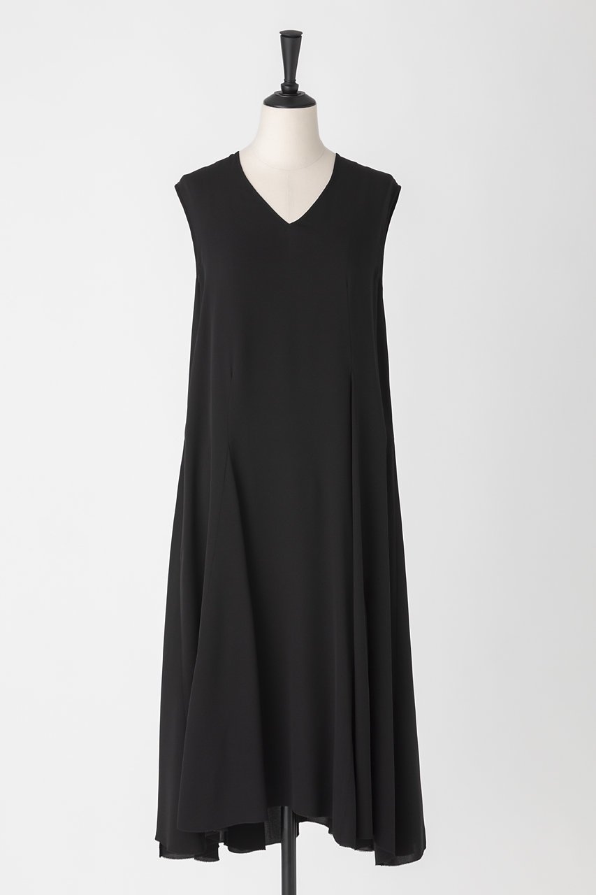 【オーヴィル/EAUVIRE】のVネックフレアードレス 人気、トレンドファッション・服の通販 founy(ファニー) 　ファッション　Fashion　レディースファッション　WOMEN　ワンピース　Dress　ドレス　Party Dresses　チュニック　Tunic　インナー　Inner　キャミソール　Camisole　シルク　Silk　ジョーゼット　Georgette　チュニック　Tunic　ドレス　Dress　ノースリーブ　No Sleeve　フレア　Flare　エレガント 上品　Elegant　再入荷　Restock/Back In Stock/Re Arrival　日本製　Made In Japan　 other-1|ID: prp329100004521108 ipo3291000000031974646