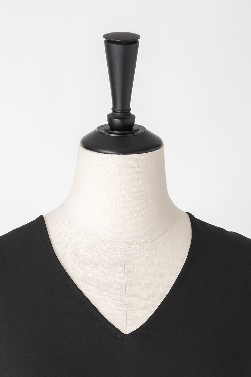 【オーヴィル/EAUVIRE】のVネックフレアードレス 人気、トレンドファッション・服の通販 founy(ファニー) 　ファッション　Fashion　レディースファッション　WOMEN　ワンピース　Dress　ドレス　Party Dresses　チュニック　Tunic　インナー　Inner　キャミソール　Camisole　シルク　Silk　ジョーゼット　Georgette　チュニック　Tunic　ドレス　Dress　ノースリーブ　No Sleeve　フレア　Flare　エレガント 上品　Elegant　再入荷　Restock/Back In Stock/Re Arrival　日本製　Made In Japan　other-4|ID: prp329100004521108 ipo3291000000031974650