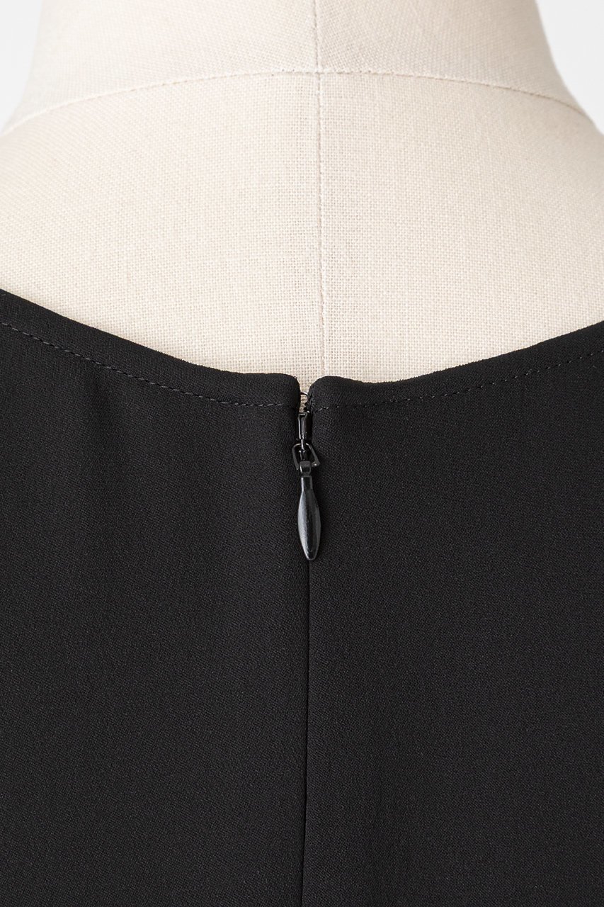 【オーヴィル/EAUVIRE】のVネックフレアードレス 人気、トレンドファッション・服の通販 founy(ファニー) 　ファッション　Fashion　レディースファッション　WOMEN　ワンピース　Dress　ドレス　Party Dresses　チュニック　Tunic　インナー　Inner　キャミソール　Camisole　シルク　Silk　ジョーゼット　Georgette　チュニック　Tunic　ドレス　Dress　ノースリーブ　No Sleeve　フレア　Flare　エレガント 上品　Elegant　再入荷　Restock/Back In Stock/Re Arrival　日本製　Made In Japan　other-7|ID: prp329100004521108 ipo3291000000031974653