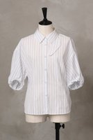 【オーヴィル/EAUVIRE】のパフスリーブシャツ 人気、トレンドファッション・服の通販 founy(ファニー) ファッション Fashion レディースファッション WOMEN トップス・カットソー Tops/Tshirt シャツ/ブラウス Shirts/Blouses シェイプ Shape ショート Short ストライプ Stripe スリーブ Sleeve タイプライター Typewriter 夏 Summer NEW・新作・新着・新入荷 New Arrivals |ID:prp329100004521109