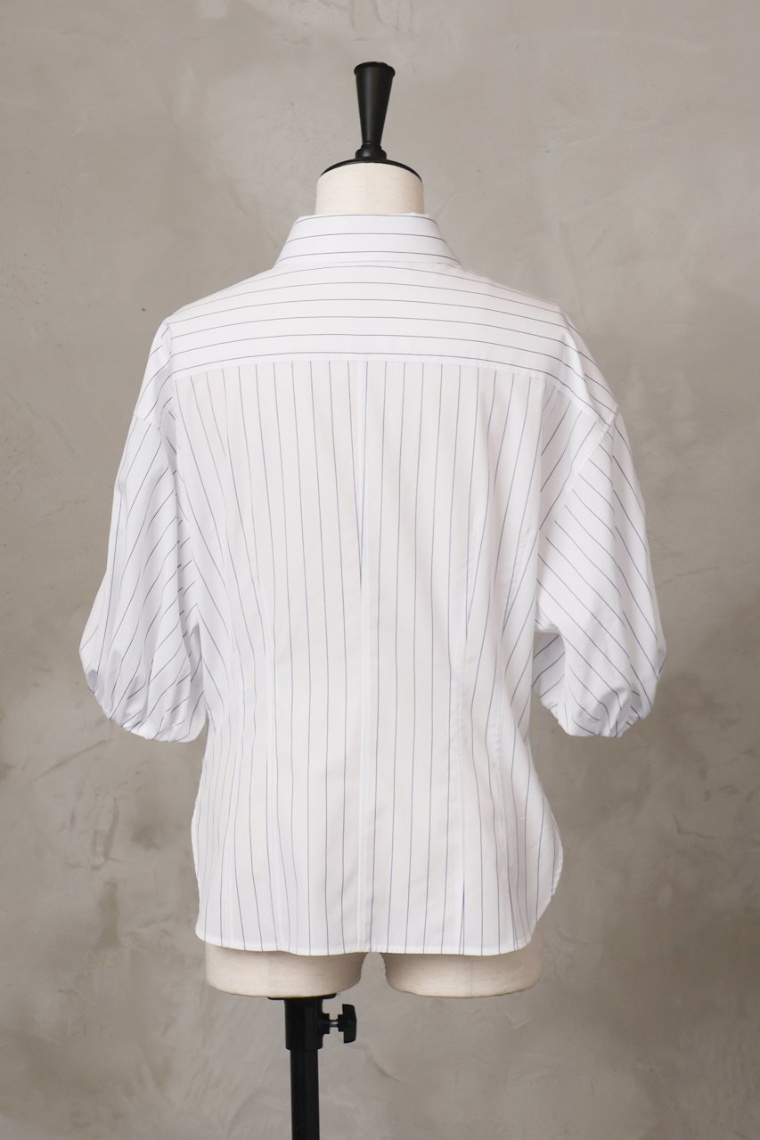 【オーヴィル/EAUVIRE】のパフスリーブシャツ 人気、トレンドファッション・服の通販 founy(ファニー) 　ファッション　Fashion　レディースファッション　WOMEN　トップス・カットソー　Tops/Tshirt　シャツ/ブラウス　Shirts/Blouses　シェイプ　Shape　ショート　Short　ストライプ　Stripe　スリーブ　Sleeve　タイプライター　Typewriter　再入荷　Restock/Back In Stock/Re Arrival　夏　Summer　other-3|ID: prp329100004521109 ipo3291000000031974658