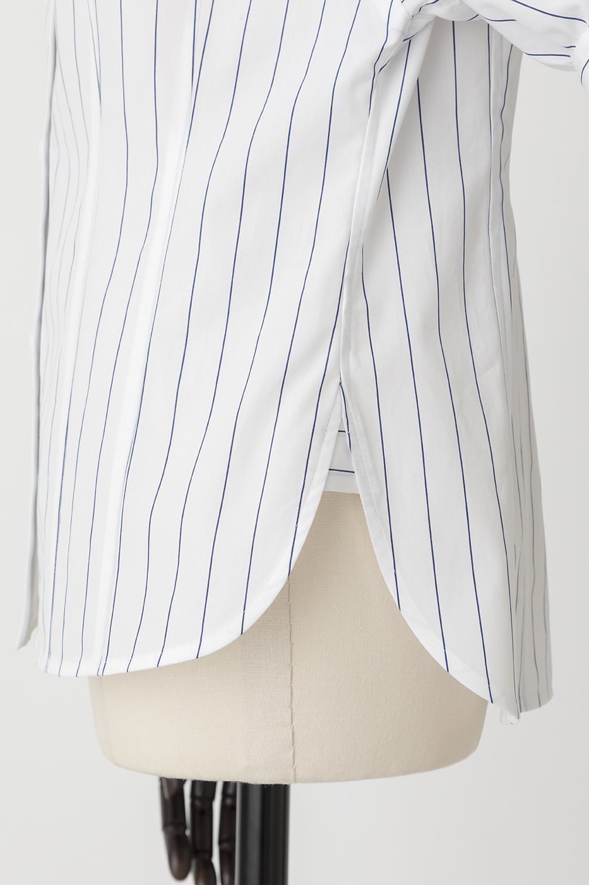 【オーヴィル/EAUVIRE】のパフスリーブシャツ 人気、トレンドファッション・服の通販 founy(ファニー) 　ファッション　Fashion　レディースファッション　WOMEN　トップス・カットソー　Tops/Tshirt　シャツ/ブラウス　Shirts/Blouses　シェイプ　Shape　ショート　Short　ストライプ　Stripe　スリーブ　Sleeve　タイプライター　Typewriter　再入荷　Restock/Back In Stock/Re Arrival　夏　Summer　other-7|ID: prp329100004521109 ipo3291000000031974662