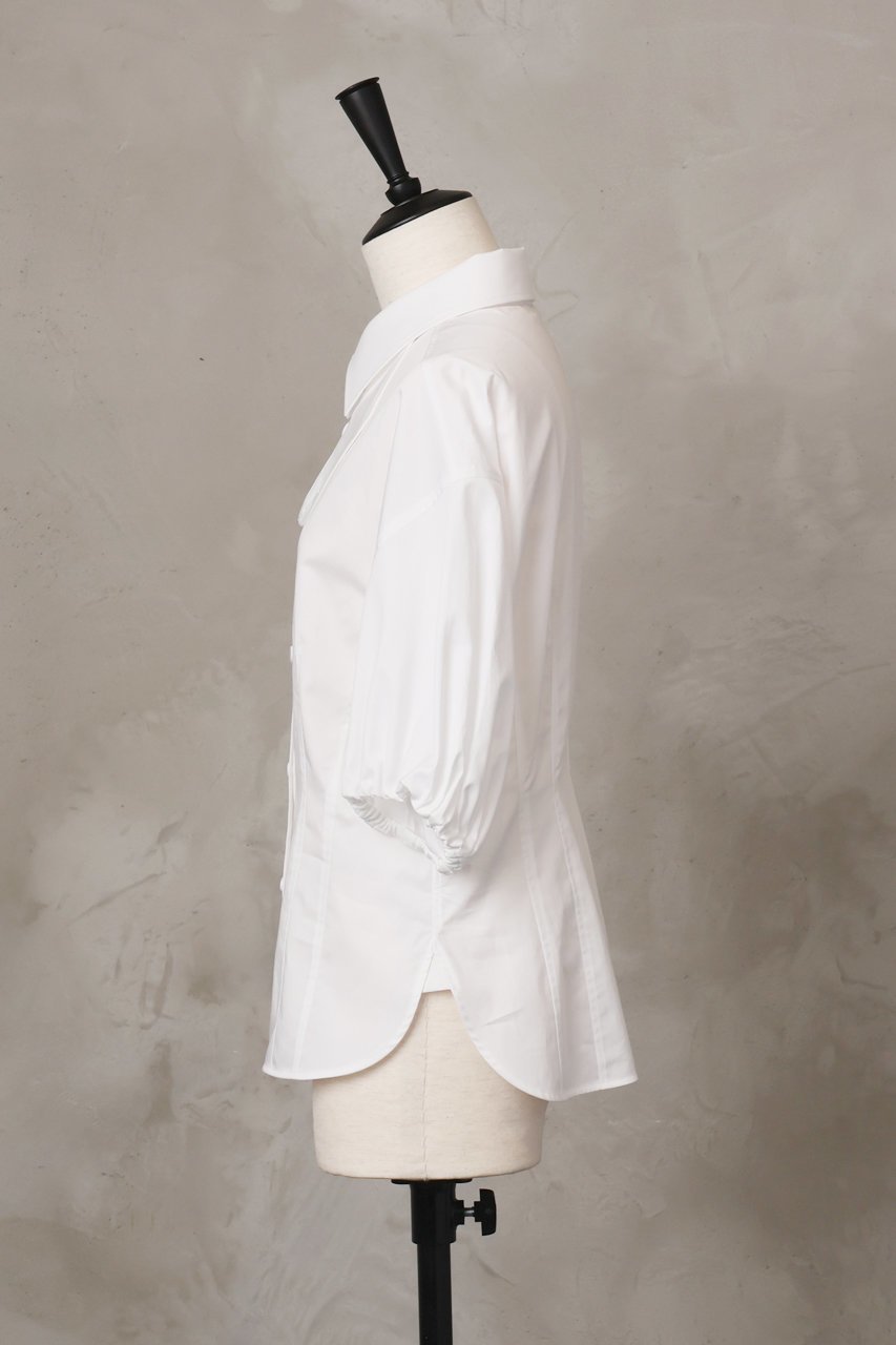 【オーヴィル/EAUVIRE】のパフスリーブシャツ 人気、トレンドファッション・服の通販 founy(ファニー) 　ファッション　Fashion　レディースファッション　WOMEN　トップス・カットソー　Tops/Tshirt　シャツ/ブラウス　Shirts/Blouses　サテン　Satin　シェイプ　Shape　スリーブ　Sleeve　ロング　Long　再入荷　Restock/Back In Stock/Re Arrival　夏　Summer　日本製　Made In Japan　other-2|ID: prp329100004521110 ipo3291000000031974666