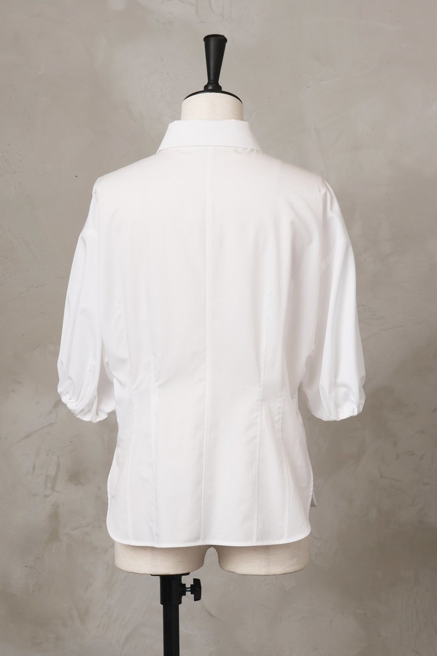 【オーヴィル/EAUVIRE】のパフスリーブシャツ 人気、トレンドファッション・服の通販 founy(ファニー) 　ファッション　Fashion　レディースファッション　WOMEN　トップス・カットソー　Tops/Tshirt　シャツ/ブラウス　Shirts/Blouses　サテン　Satin　シェイプ　Shape　スリーブ　Sleeve　ロング　Long　再入荷　Restock/Back In Stock/Re Arrival　夏　Summer　日本製　Made In Japan　other-3|ID: prp329100004521110 ipo3291000000031974667
