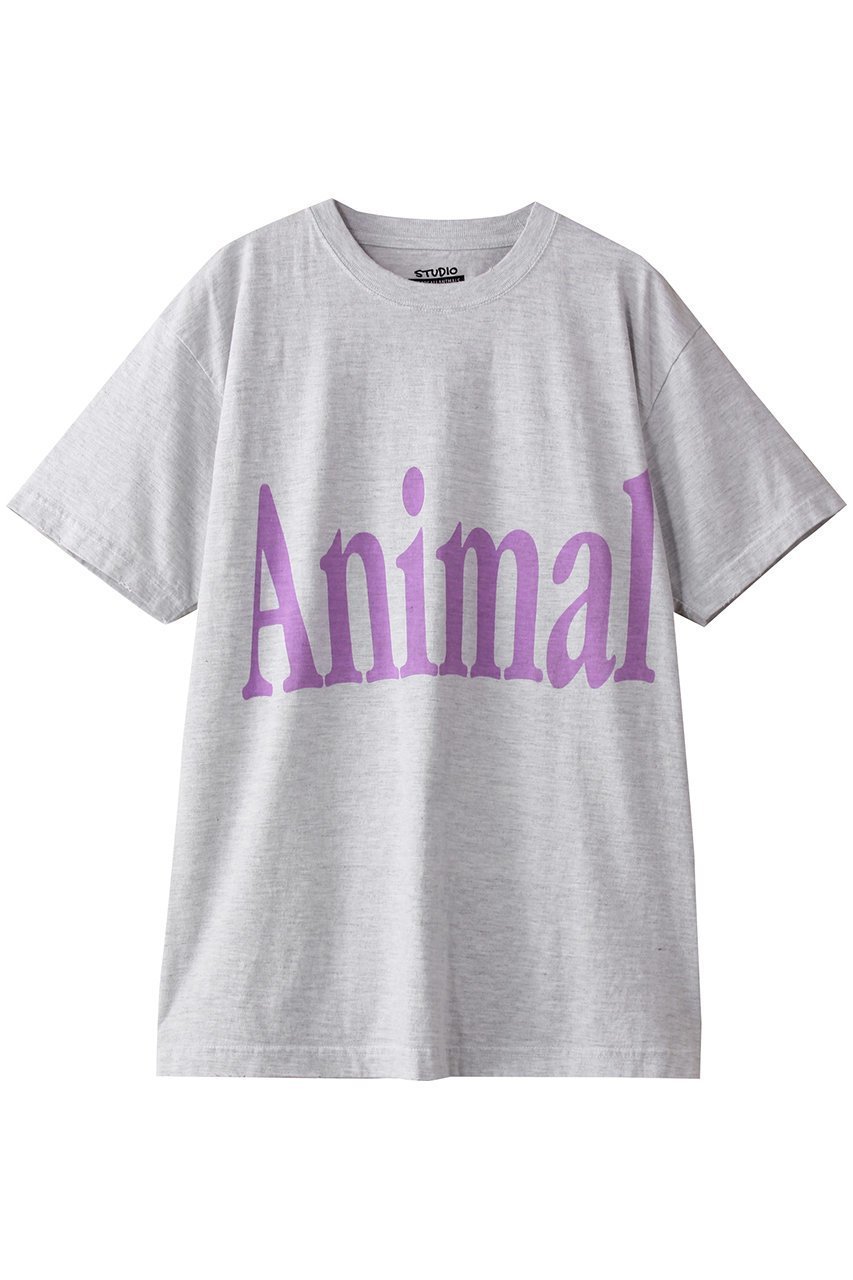 【アールエイチシー ロンハーマン/RHC Ron Herman】の【RHC別注】【STUDIO WE ARE ALL ANIMALS】Animals Letter Tシャツ インテリア・キッズ・メンズ・レディースファッション・服の通販 founy(ファニー) 　ファッション　Fashion　レディースファッション　WOMEN　トップス・カットソー　Tops/Tshirt　シャツ/ブラウス　Shirts/Blouses　ロング / Tシャツ　T-Shirts　カットソー　Cut and Sewn　ショート　Short　スリーブ　Sleeve　プリント　Print　別注　Special Order　NEW・新作・新着・新入荷　New Arrivals　グレー|ID: prp329100004522185 ipo3291000000031986710