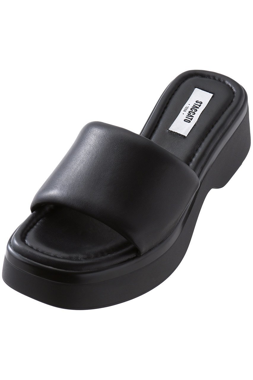 【スタッカート/STACCATO】のベックプラットフォームサンダル インテリア・キッズ・メンズ・レディースファッション・服の通販 founy(ファニー) 　ファッション　Fashion　レディースファッション　Fashion for Women　サンダル　Sandals, Summer Shoes　スマート　Smart, Elegant　フォルム　Silhouette, Form　厚底　Platform Shoes　ブラック|ID: prp329100004522196 ipo3291000000035353080