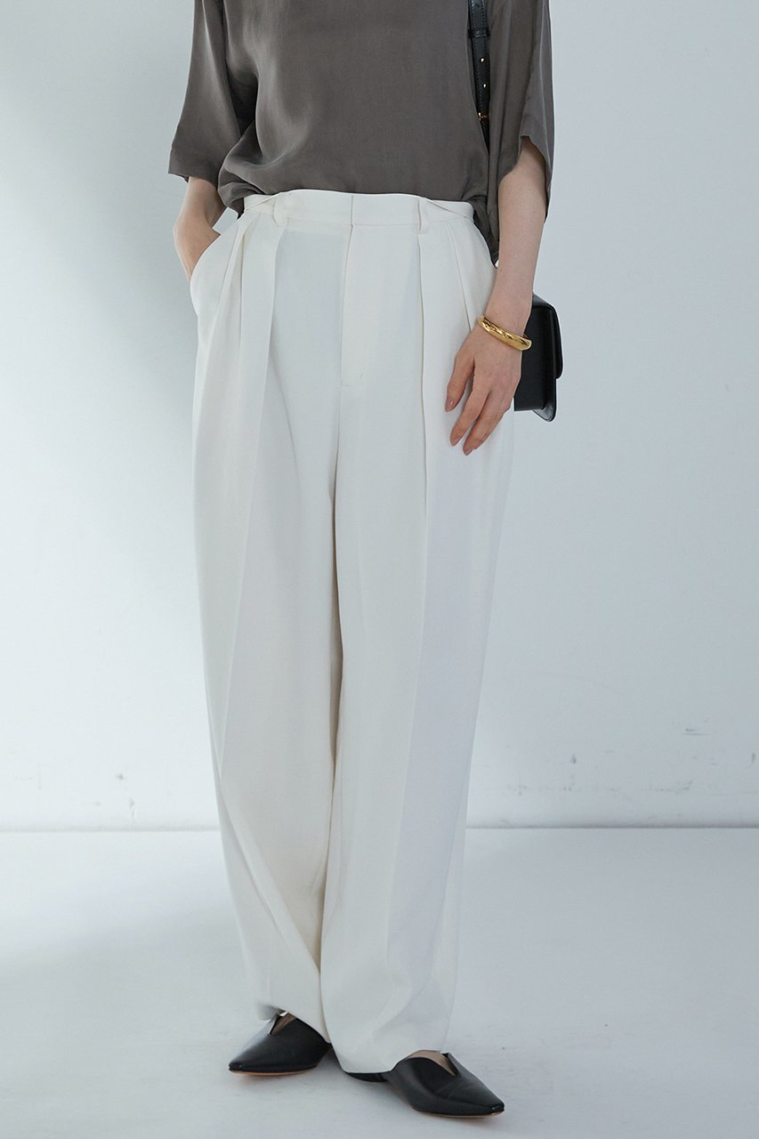 【プルミエ アロンディスモン/1er Arrondissement】の2タックツイルパンツ 人気、トレンドファッション・服の通販 founy(ファニー) 　ファッション　Fashion　レディースファッション　WOMEN　パンツ　Pants　ワイド　Wide　夏　Summer　NEW・新作・新着・新入荷　New Arrivals　other-4|ID: prp329100004522199 ipo3291000000031986843