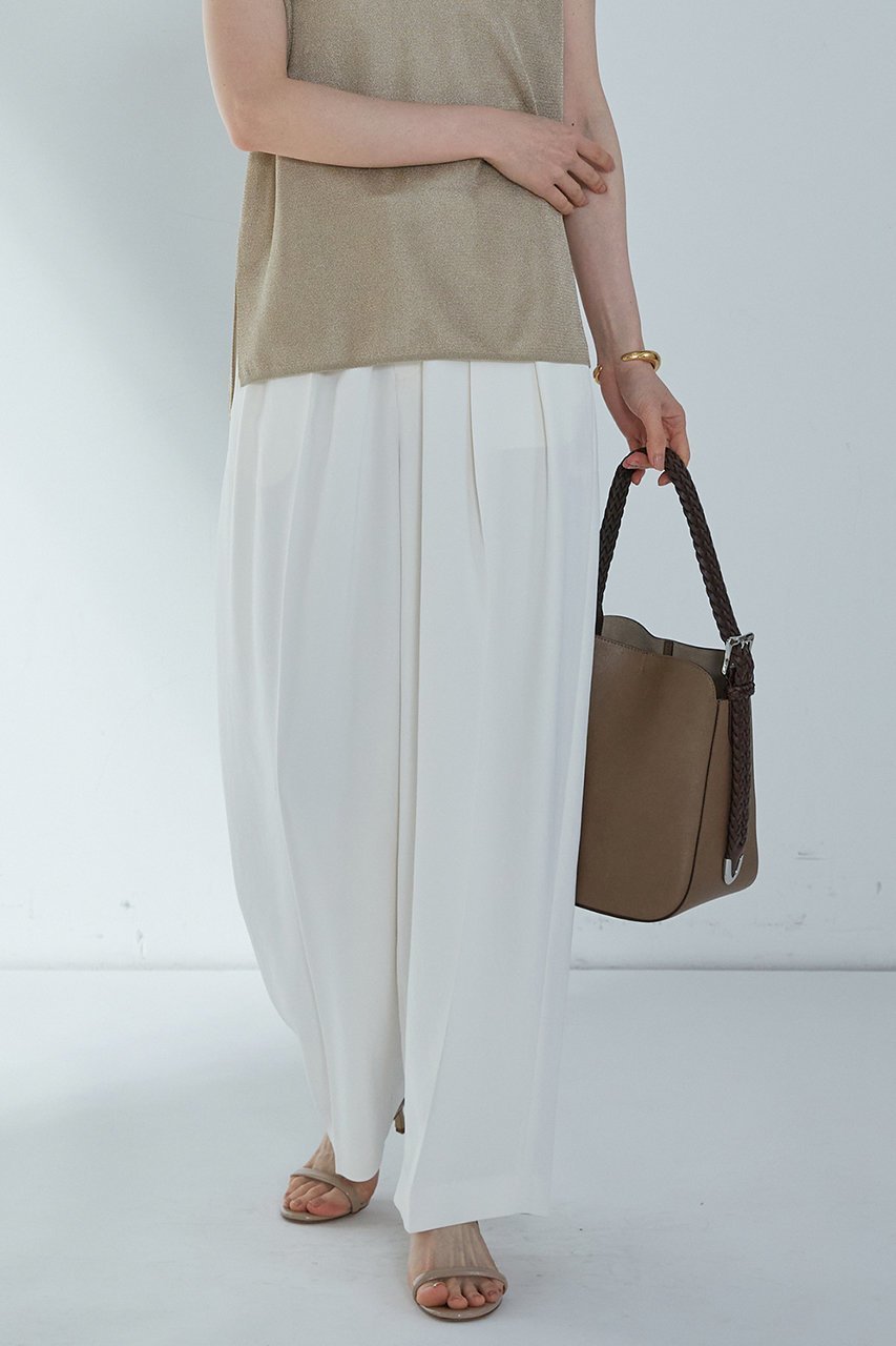 【プルミエ アロンディスモン/1er Arrondissement】の2タックツイルパンツ 人気、トレンドファッション・服の通販 founy(ファニー) 　ファッション　Fashion　レディースファッション　WOMEN　パンツ　Pants　ワイド　Wide　夏　Summer　NEW・新作・新着・新入荷　New Arrivals　other-5|ID: prp329100004522199 ipo3291000000031986844