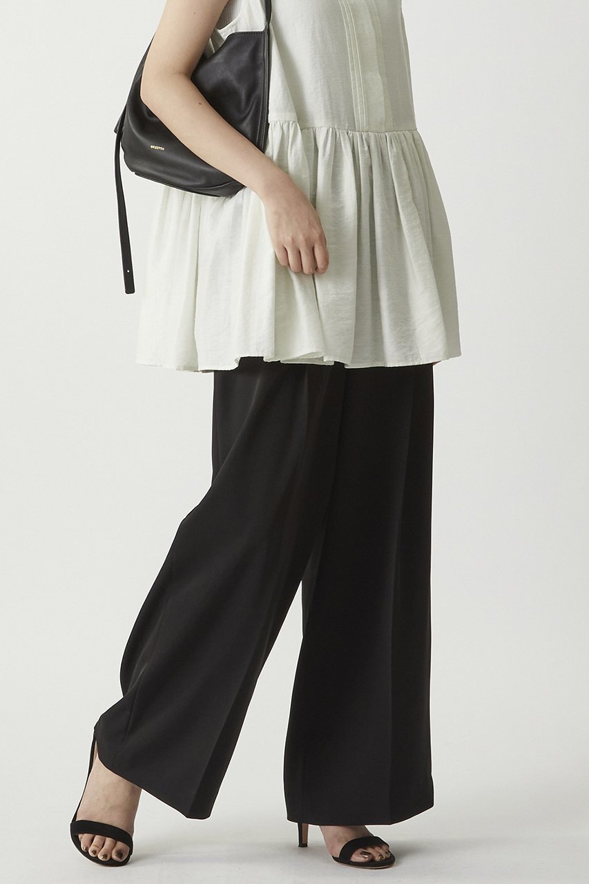 【プルミエ アロンディスモン/1er Arrondissement】の2タックツイルパンツ 人気、トレンドファッション・服の通販 founy(ファニー) 　ファッション　Fashion　レディースファッション　Fashion for Women　パンツ　Pants & Trousers　ワイド　Wide, Wide Fit　夏　Summer　other-3|ID: prp329100004522199 ipo3291000000035498480