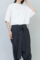 【プルミエ アロンディスモン/1er Arrondissement】のハイゲージポンチクロップドTシャツ オフホワイト|ID:prp329100004522200
