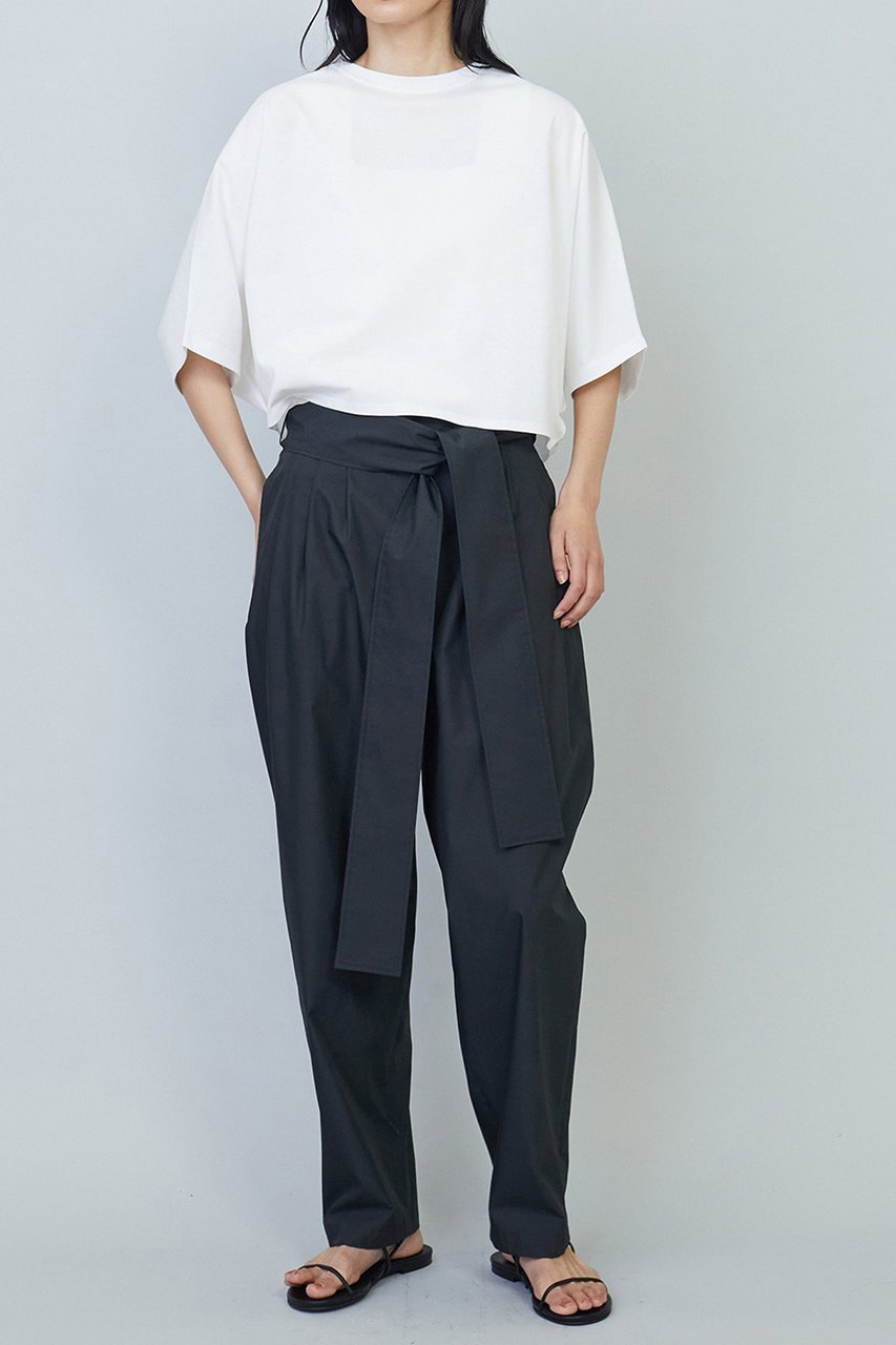 【プルミエ アロンディスモン/1er Arrondissement】のハイゲージポンチクロップドTシャツ 人気、トレンドファッション・服の通販 founy(ファニー) 　ファッション　Fashion　レディースファッション　Fashion for Women　トップス・カットソー　Cut & Sew Tops　シャツ・ブラウス・オフィスカジュアル　Elegant Blouses & Button-Ups　ロングTシャツ・Tシャツ　Longline T-Shirts & Tees　カットソー・ベーシックTシャツ　Cut-and-Sewn Tops / Stretch Tees & Basics　カットソー　Cut and Sewn Top　クロップド　Cropped, Short Length　ショート　Short, Short Length　シルケット　Silket, Silky Cotton　スリーブ　Sleeve, Long Sleeve / Short Sleeve　トレンド　Trend, Trending Now　other-3|ID: prp329100004522200 ipo3291000000035475382