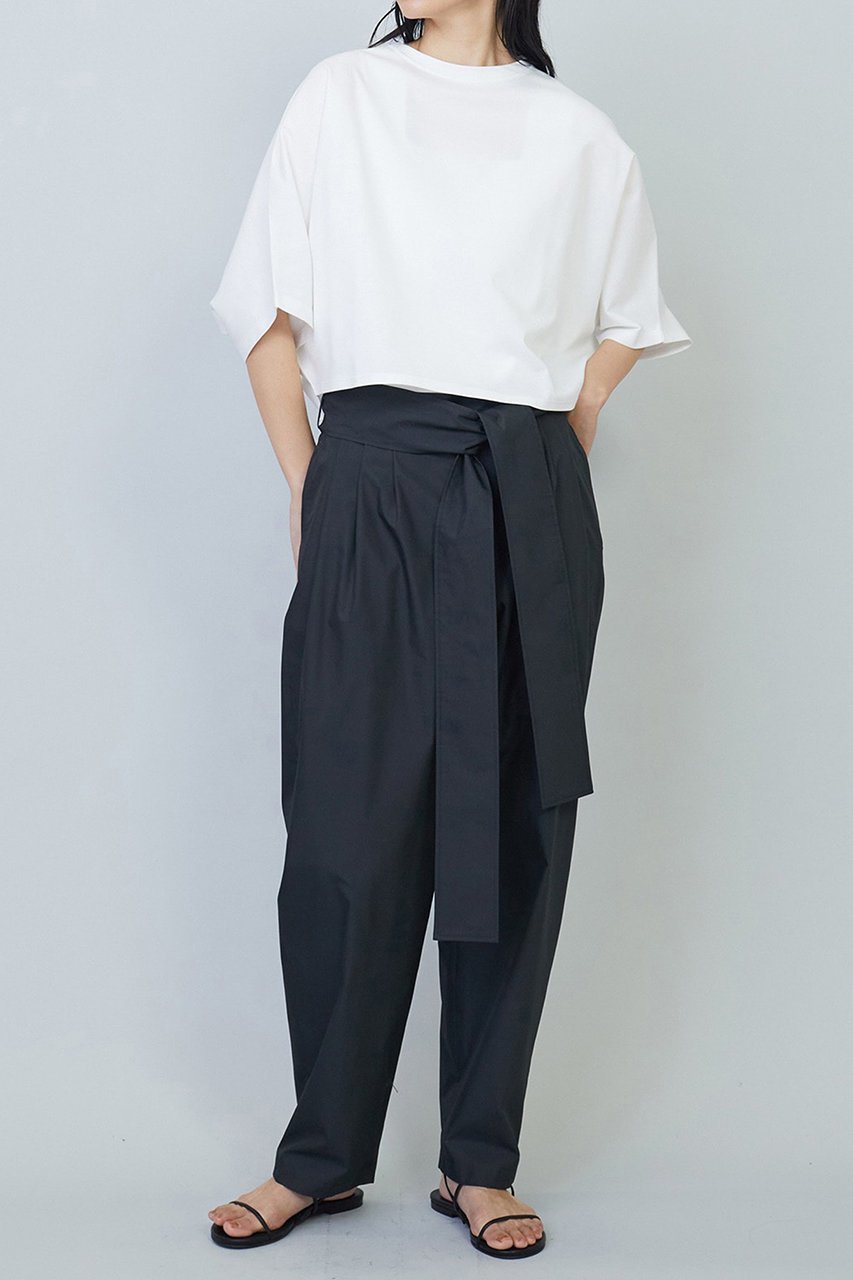 【プルミエ アロンディスモン/1er Arrondissement】のハイゲージポンチクロップドTシャツ 人気、トレンドファッション・服の通販 founy(ファニー) 　ファッション　Fashion　レディースファッション　Fashion for Women　トップス・カットソー　Cut & Sew Tops　シャツ・ブラウス・オフィスカジュアル　Elegant Blouses & Button-Ups　ロングTシャツ・Tシャツ　Longline T-Shirts & Tees　カットソー・ベーシックTシャツ　Cut-and-Sewn Tops / Stretch Tees & Basics　カットソー　Cut and Sewn Top　クロップド　Cropped, Short Length　ショート　Short, Short Length　シルケット　Silket, Silky Cotton　スリーブ　Sleeve, Long Sleeve / Short Sleeve　トレンド　Trend, Trending Now　other-4|ID: prp329100004522200 ipo3291000000035475383