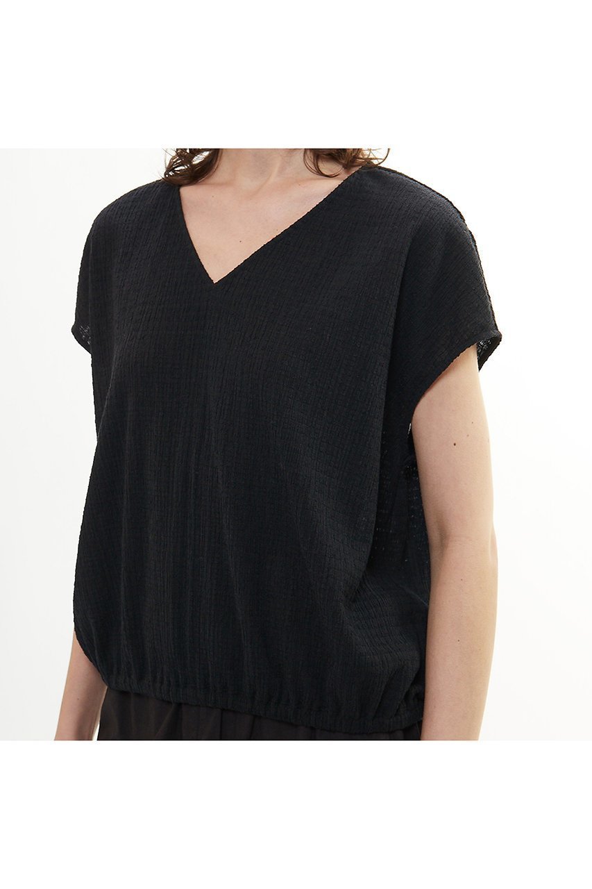 【プレインピープル/PLAIN PEOPLE】のギンガムジャージVネックプルオーバー 人気、トレンドファッション・服の通販 founy(ファニー) 　ファッション　Fashion　レディースファッション　WOMEN　トップス・カットソー　Tops/Tshirt　シャツ/ブラウス　Shirts/Blouses　ロング / Tシャツ　T-Shirts　プルオーバー　Pullover　カットソー　Cut and Sewn　Vネック　V-Neck　おすすめ　Recommend　ショート　Short　シンプル　Simple　ジャージ　Jersey　スリーブ　Sleeve　夏　Summer　NEW・新作・新着・新入荷　New Arrivals　other-5|ID: prp329100004522201 ipo3291000000031986861
