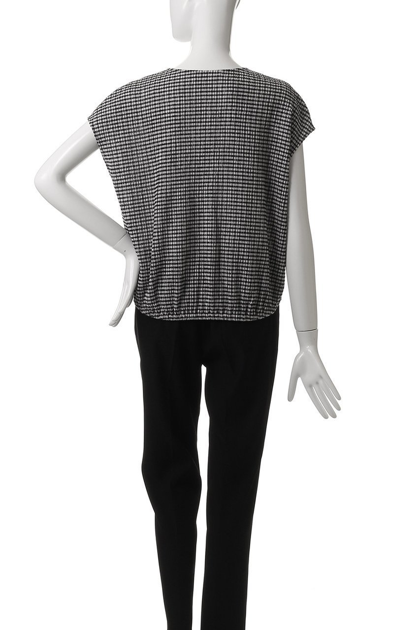 【プレインピープル/PLAIN PEOPLE】のギンガムジャージVネックプルオーバー 人気、トレンドファッション・服の通販 founy(ファニー) 　ファッション　Fashion　レディースファッション　Fashion for Women　トップス・カットソー　Cut & Sew Tops　シャツ・ブラウス・オフィスカジュアル　Elegant Blouses & Button-Ups　ロングTシャツ・Tシャツ　Longline T-Shirts & Tees　カジュアルプルオーバー・ニットトップス　Pullovers & Knit Tops / Casual Pullovers　カットソー・ベーシックTシャツ　Cut-and-Sewn Tops / Stretch Tees & Basics　Vネックトップス　V-Neck Tops / V-Cut Neckline Shirts　おすすめ　Recommended / Our Picks　ショート　Short, Short Length　シンプル　Simple, Minimal　スリーブ　Sleeve, Long Sleeve / Short Sleeve　夏　Summer　other-4|ID: prp329100004522201 ipo3291000000032811828