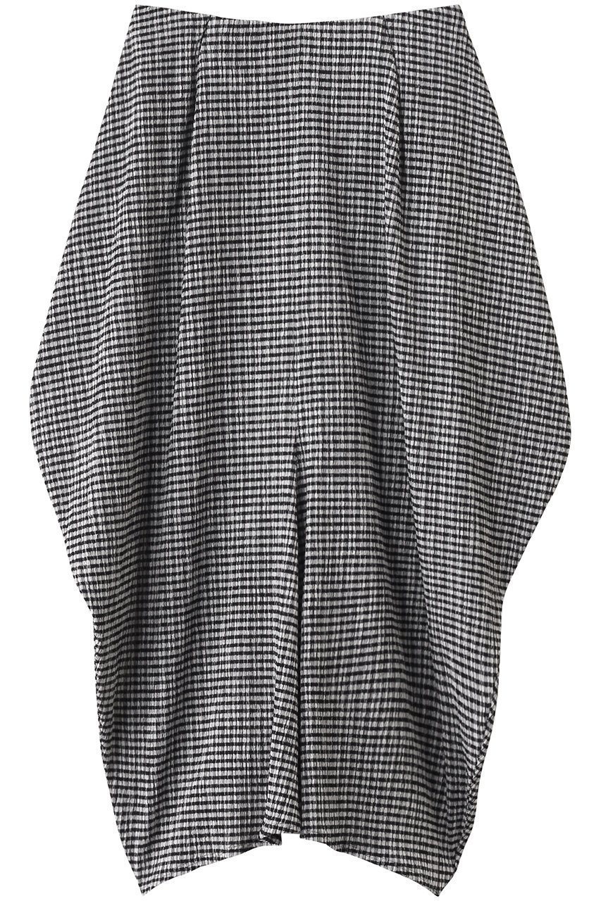 【プレインピープル/PLAIN PEOPLE】のギンガムジャージドレープスカート インテリア・キッズ・メンズ・レディースファッション・服の通販 founy(ファニー) 　ファッション　Fashion　レディースファッション　Ladies' Fashion Online　スカート　Skirt　ロングスカート　Long Skirt　ジャージ　Jersey　ストレート　Straight　セットアップ　Set Up　ドレープ　Drape　ロング　Long　エレガント 上品　Elegant　チェック|ID: prp329100004522202 ipo3291000000032387411