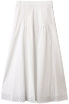 【プレインピープル/PLAIN PEOPLE】のレースフレアースカート ホワイト|ID: prp329100004522203 ipo3291000000036227004