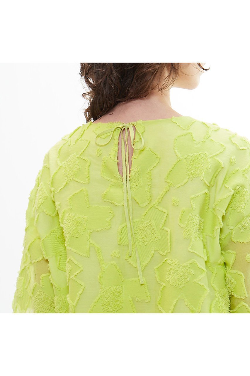 【プレインピープル/PLAIN PEOPLE】のカットジャガードTシャツ型ブラウス 人気、トレンドファッション・服の通販 founy(ファニー) 　ファッション　Fashion　レディースファッション　WOMEN　トップス・カットソー　Tops/Tshirt　シャツ/ブラウス　Shirts/Blouses　ロング / Tシャツ　T-Shirts　カットジャガード　Cut Jacquard　ショート　Short　シンプル　Simple　ジャカード　Jacquard　スリーブ　Sleeve　ドレス　Dress　モダン　Modern　モチーフ　Motif　NEW・新作・新着・新入荷　New Arrivals　other-6|ID: prp329100004522206 ipo3291000000031986897