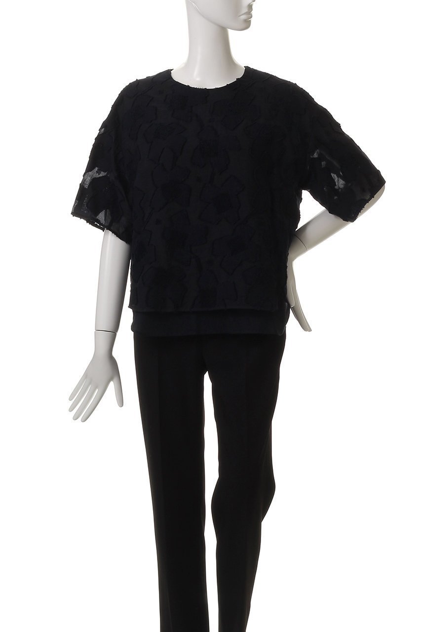 【プレインピープル/PLAIN PEOPLE】のカットジャガードTシャツ型ブラウス 人気、トレンドファッション・服の通販 founy(ファニー) ファッション Fashion レディースファッション Fashion for Women トップス・カットソー Cut & Sew Tops シャツ・ブラウス・オフィスカジュアル Elegant Blouses & Button-Ups ロングTシャツ・Tシャツ Longline T-Shirts & Tees カットジャガード Cut Jacquard ショート Short, Short Length シンプル Simple, Minimal ジャカード/ジャガード Jacquard, Woven Pattern スリーブ Sleeve, Long Sleeve / Short Sleeve ドレス Dress, One-Piece モダン Modern, Contemporary モチーフ Motif, Design Theme other-2|ID: prp329100004522206 ipo3291000000035379819