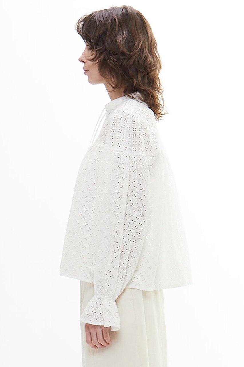 【プレインピープル/PLAIN PEOPLE】のレースショート丈ブラウス 人気、トレンドファッション・服の通販 founy(ファニー) 　ファッション　Fashion　レディースファッション　WOMEN　トップス・カットソー　Tops/Tshirt　シャツ/ブラウス　Shirts/Blouses　キャミワンピース　Cami Dress　コンパクト　Compact　ショート　Short　スリーブ　Sleeve　バランス　Balance　レース　Race　ロング　Long　ワーク　Work　夏　Summer　NEW・新作・新着・新入荷　New Arrivals　other-3|ID: prp329100004522208 ipo3291000000031986907
