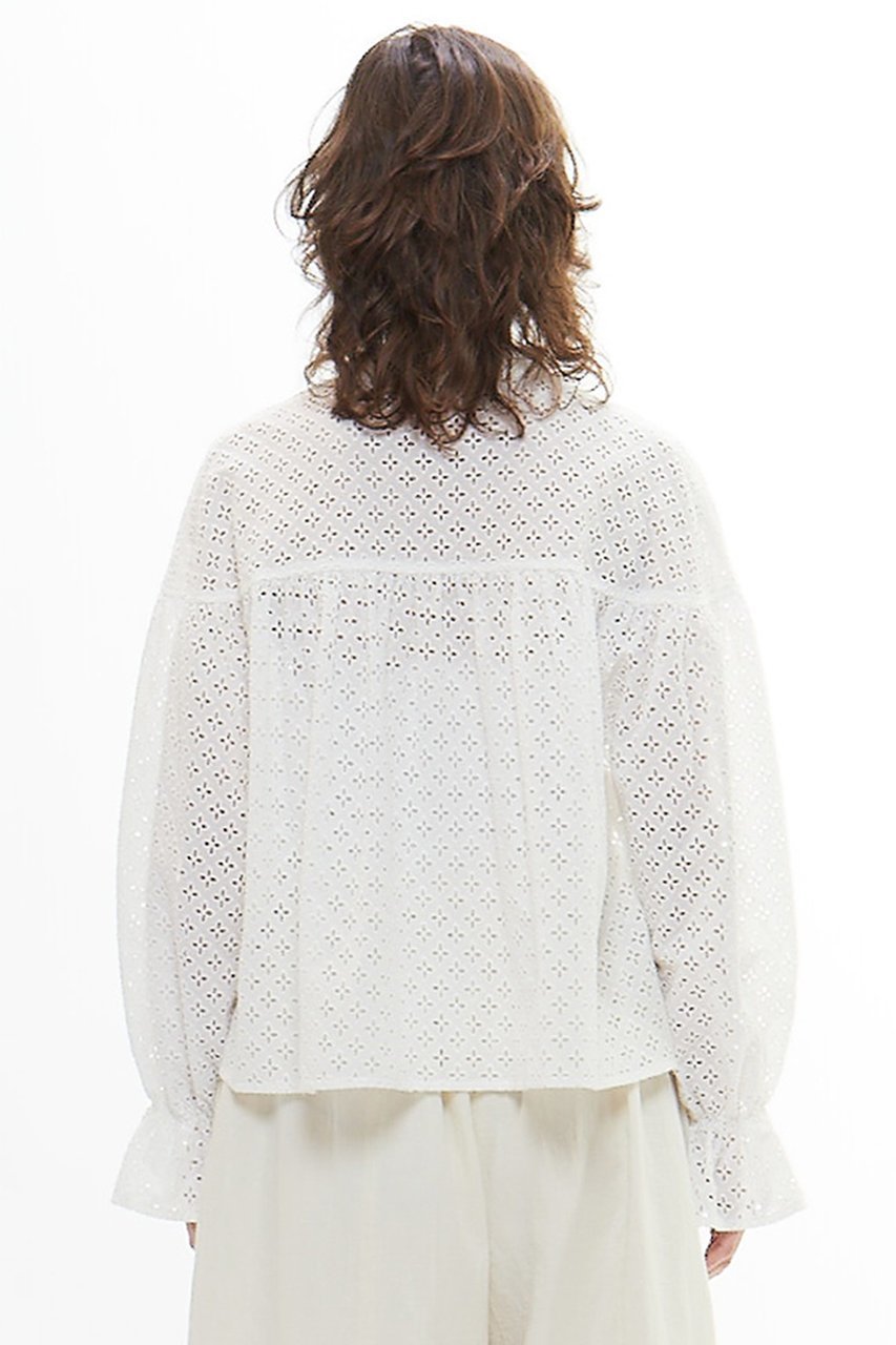 【プレインピープル/PLAIN PEOPLE】のレースショート丈ブラウス 人気、トレンドファッション・服の通販 founy(ファニー) 　ファッション　Fashion　レディースファッション　WOMEN　トップス・カットソー　Tops/Tshirt　シャツ/ブラウス　Shirts/Blouses　キャミワンピース　Cami Dress　コンパクト　Compact　ショート　Short　スリーブ　Sleeve　バランス　Balance　レース　Race　ロング　Long　ワーク　Work　夏　Summer　NEW・新作・新着・新入荷　New Arrivals　other-4|ID: prp329100004522208 ipo3291000000031986908