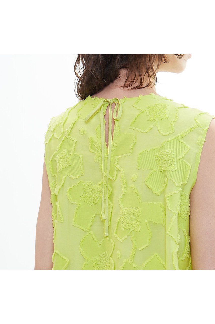 【プレインピープル/PLAIN PEOPLE】のカットジャガードノースリーブワンピース 人気、トレンドファッション・服の通販 founy(ファニー) 　ファッション　Fashion　レディースファッション　Fashion for Women　ワンピース　Dresses　チュニック　Tunic Tops & Dresses　おすすめ　Recommended / Our Picks　イエロー　Yellow　シンプル　Simple, Minimal　ジャカード／ジャガード　Jacquard, Woven Pattern　チュニック　Tunic, Long Top　ノースリーブ　Sleeveless, No-Sleeve　モダン　Modern, Contemporary　モチーフ　Motif, Design Theme　ロング　Long, Long-Length　夏　Summer　other-7|ID: prp329100004522211 ipo3291000000033706624