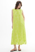 【プレインピープル/PLAIN PEOPLE】のカットジャガードノースリーブワンピース イエローグリーン|ID:prp329100004522211