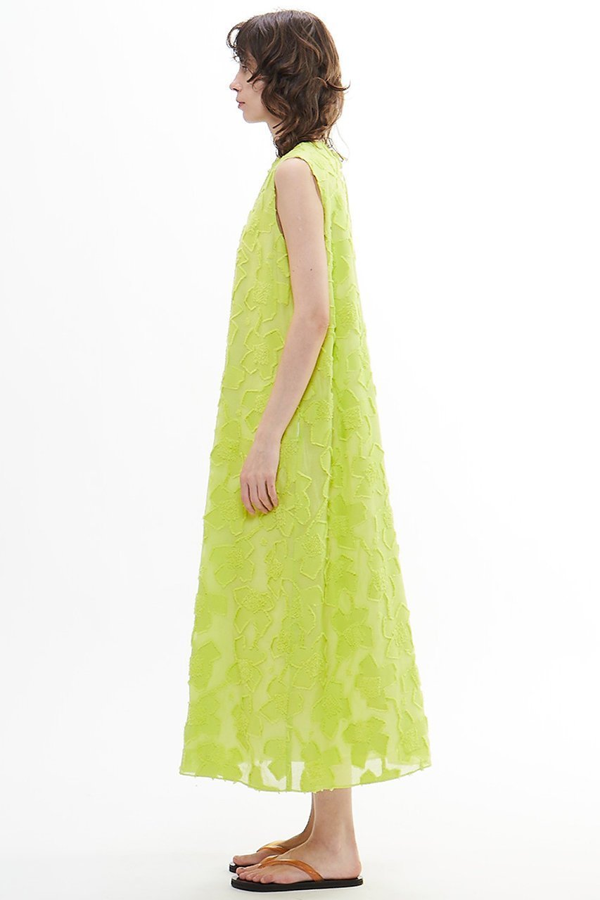 【プレインピープル/PLAIN PEOPLE】のカットジャガードノースリーブワンピース 人気、トレンドファッション・服の通販 founy(ファニー) 　ファッション　Fashion　レディースファッション　Fashion for Women　ワンピース　Dresses　チュニック　Tunic Tops & Dresses　おすすめ　Recommended / Our Picks　イエロー　Yellow　シンプル　Simple, Minimal　ジャカード／ジャガード　Jacquard, Woven Pattern　チュニック　Tunic, Long Top　ノースリーブ　Sleeveless, No-Sleeve　モダン　Modern, Contemporary　モチーフ　Motif, Design Theme　ロング　Long, Long-Length　再入荷　Restock / Back in Stock　夏　Summer　other-3|ID: prp329100004522211 ipo3291000000035390947